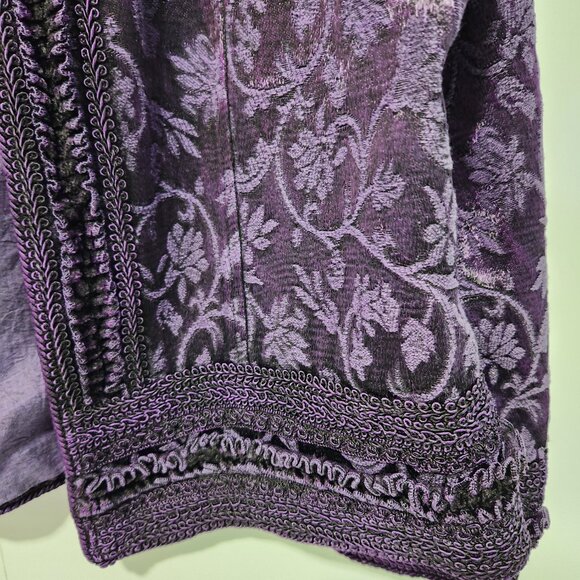 Coldwater Creek Purple Floral Jacket - Picture 5 of 6